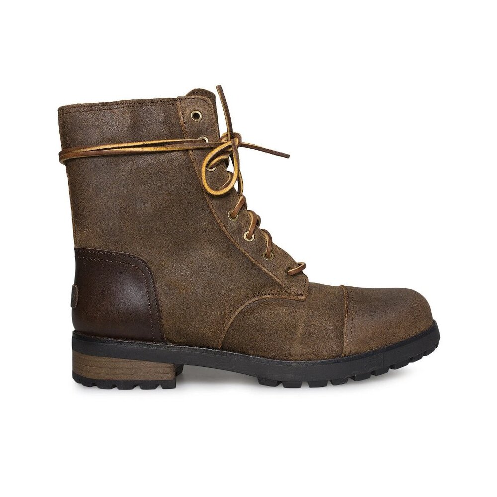 Ugg Kilmer II Chipmunk Leather Waterproof Sheepskin Combat Boots